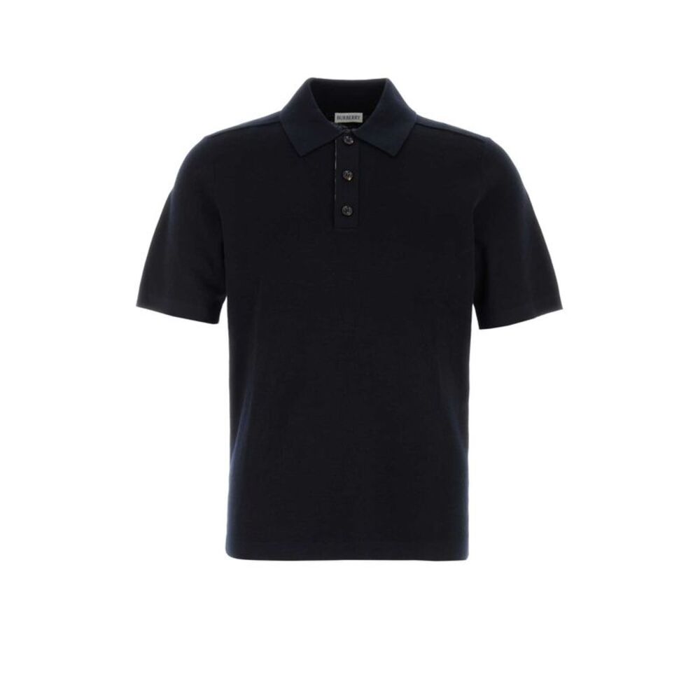 Burberry Men Midnight Blue Wool Polo Shirt